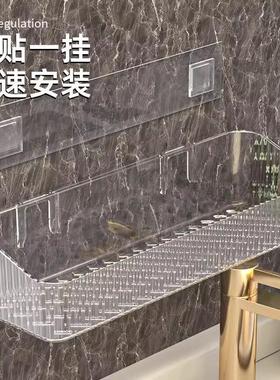 Bathroom storage shelf, toilet washroom bracket, wall-mounte