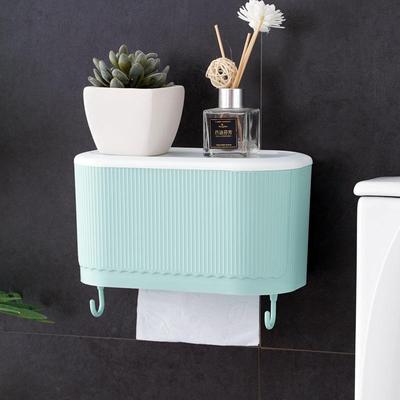 No-drill waterproof bathroom tissue box, toilet paper roll h