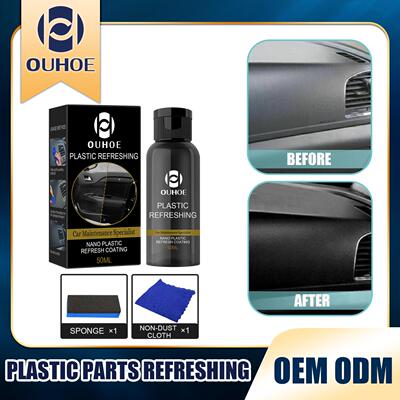 OUHOE Car Plastic Restorer, Interior Plastic Refurbishment,