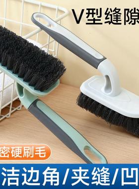 Stiff-bristled long-handled brush for cleaning floors, bathr