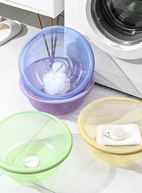 Round basin, extra thick and large, for washing face, feet,