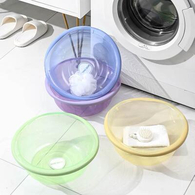 Round basin, extra thick and large, for washing face, feet,