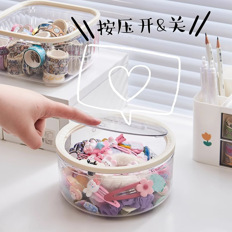 Children's Hair Accessories Storage Box for Desk Girl's El