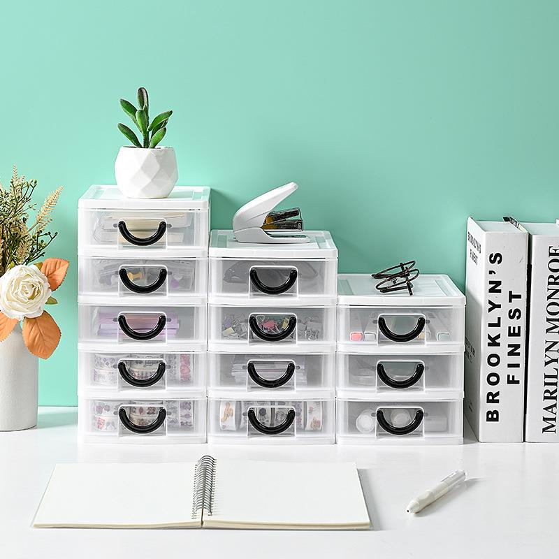 Desktop Dust-proof Drawer Box Multi-layer Drawer-type Transp