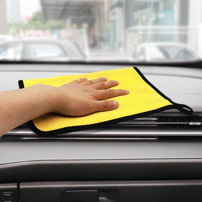 Thickened double-sided coral fleece towel for car cleaning,