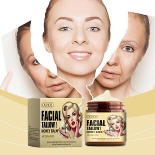 OUHOE Beef Tallow and Honey Moisturizing Cream - Deep Hydrat