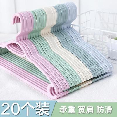 Wholesale non-slip, mark-free plastic hangers with wide shou