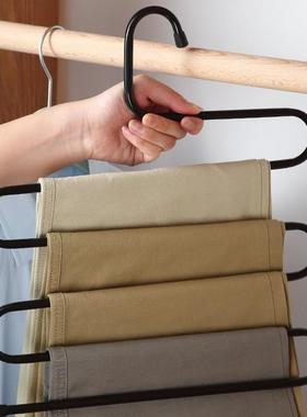 S-shaped pants hanger, multifunctional pants storage rack, m
