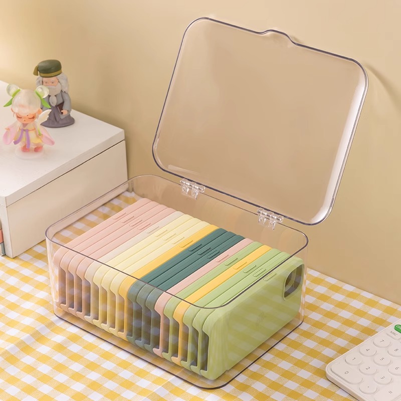 Dust-proof desktop drawer storage box for phone cases orga