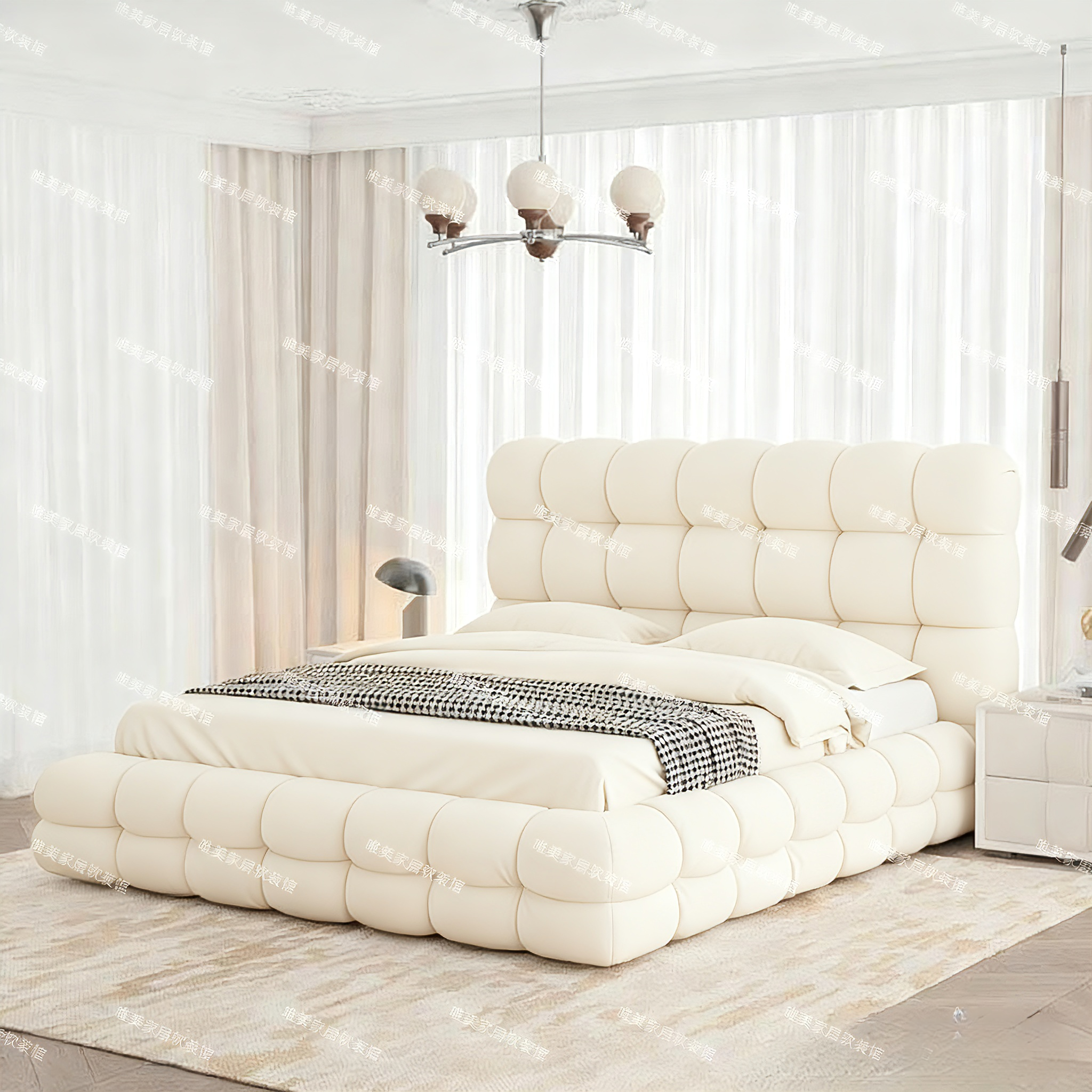 奶油风羊羔绒可定制厂家直销