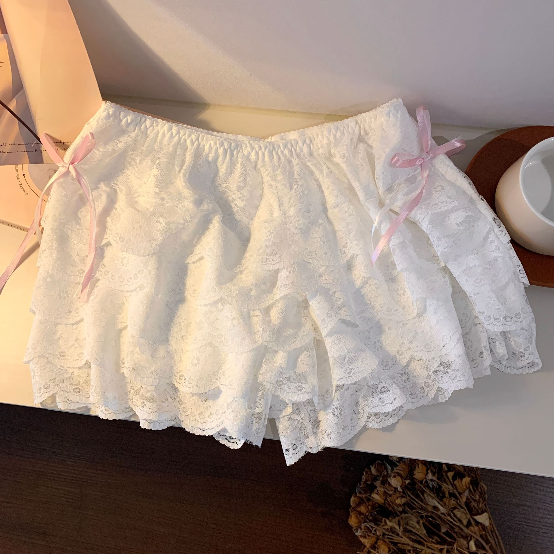 女生蕾丝蛋糕裙防走光打底南瓜裤