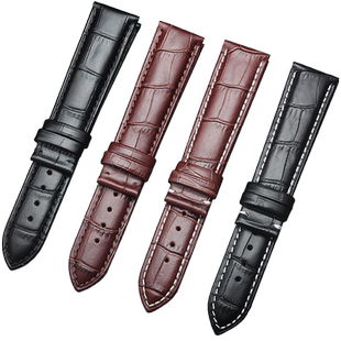 真皮手表带 适配天梭浪琴欧米茄罗西尼表带男女款牛皮配件16|20mm