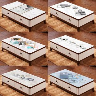 钢化玻璃定做桌面烤漆茶几餐桌台面家用8mm长方形圆形玻璃板定制