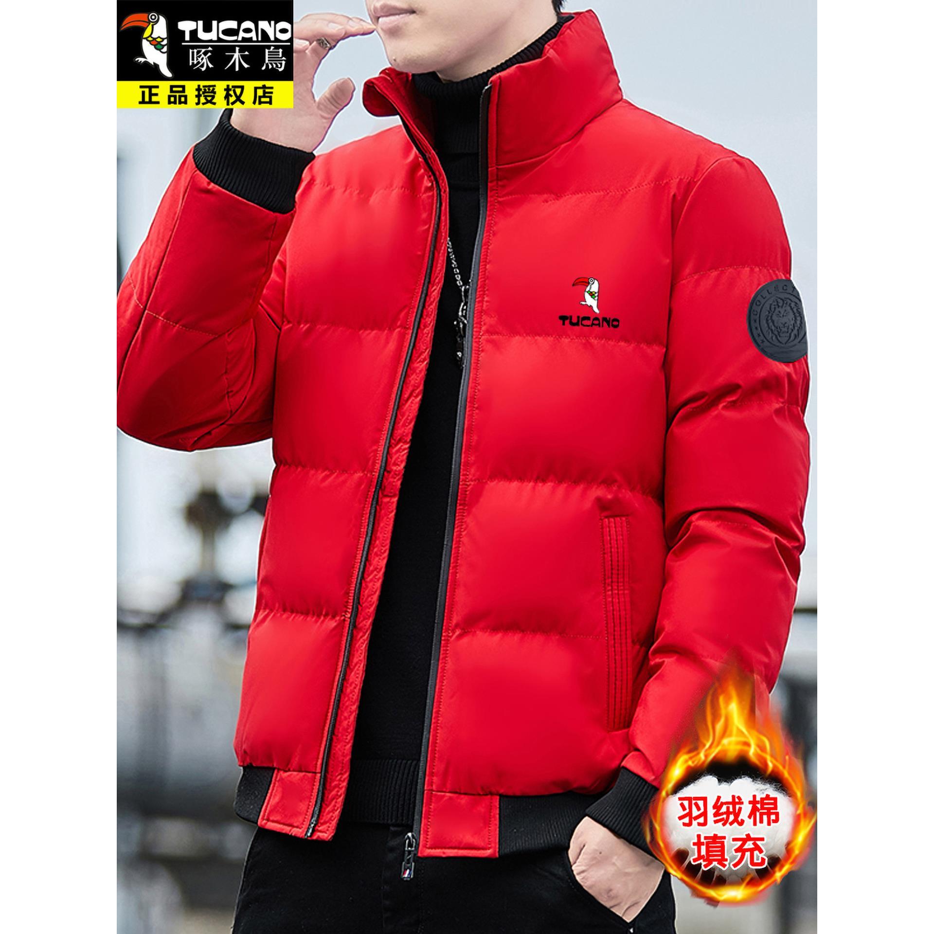 啄木鸟棉衣男潮流新款保暖羽绒棉服棉袄立领加厚冬天外套中青年