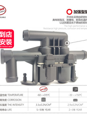 调暖风水阀64219310349适用宝马5系535GT525I7系6系F07F18F02