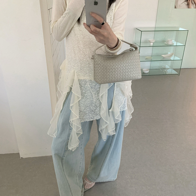 eternal.西子-春夏首爆叠穿神器蕾丝不规则背心裙背心51818