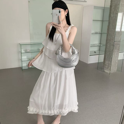 eternal.西子-木耳花边宽松七分裙半身裙(只卖半裙不含搭配)52089