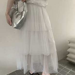 感网纱百搭不挑人设计感拍照神器蛋糕裙半身裙51953 eternal.西子
