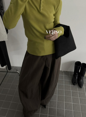 VERSO秋上新设计感时尚极简百搭显瘦针织衫6756
