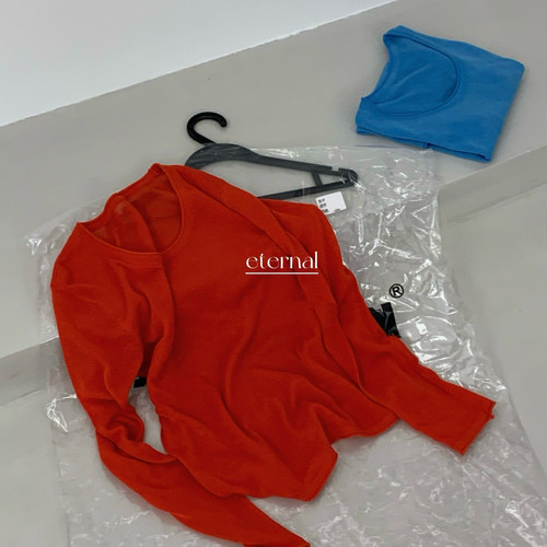 eternal.西子-春首爆u型领百搭亚麻四季款多色不挑人针织衫m2022