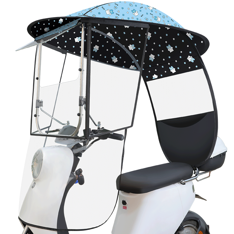 电动车遮阳棚防风防雨