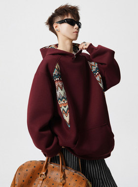 anniehall official范丞丞同款pd大人的店重磅大码卫衣连帽衫外套