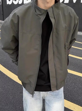 Anniehall official悟空有货街头暴发户美式休闲夹克立领工装外套