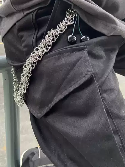 Heavy-Duty Raf-Style Cherry Pants Chain Detachable Keychain Waist Chain Bag Charm Pendant ins Vibe