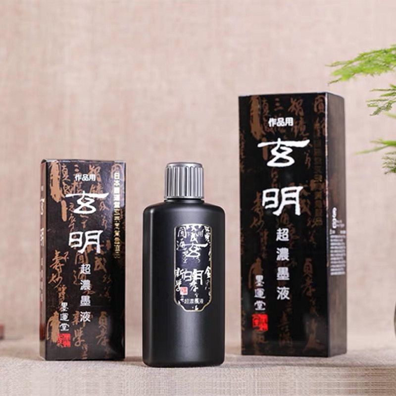 防水勾线黑亮工笔画浓墨小楷书法图片