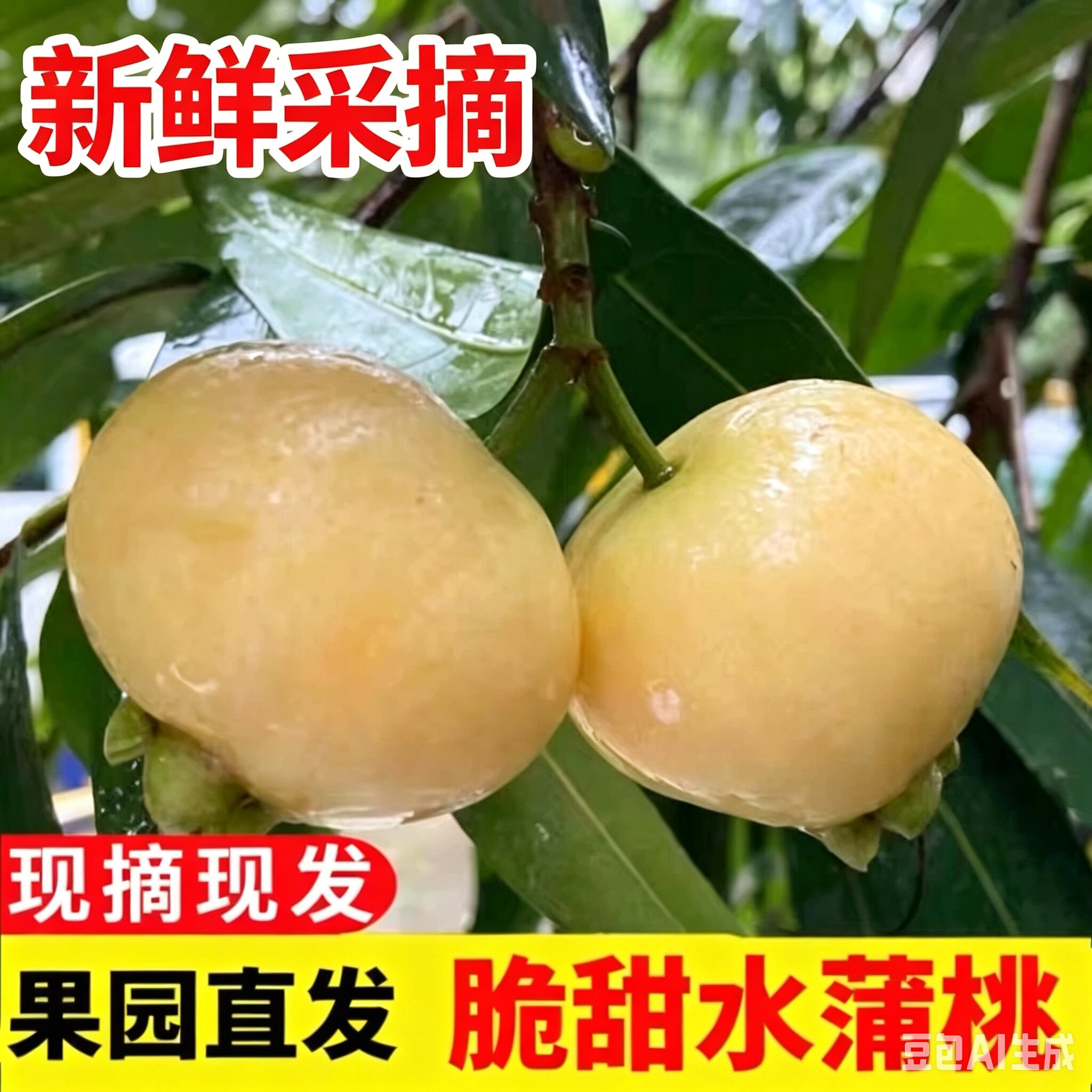 现货新鲜水蒲桃蒲桃铃铛果1斤叮当果水蒲桃菩提风铃果水番桃