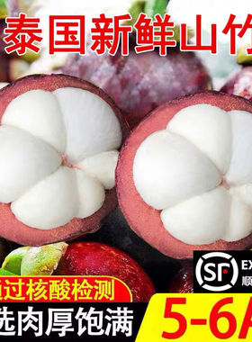 泰国进口山竹5斤新鲜当季5A大果孕妇水果油麻竹整箱现货顺丰速发