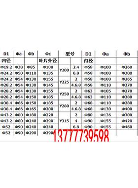 厂家 Y280-4-6-8级电动机散热风叶 Y型高级塑料风叶