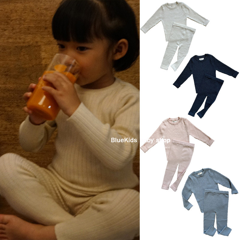 男女宝宝毛衣家居服打底衫裤套装
