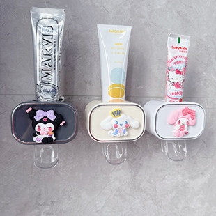 吸盘自动挤牙膏神器吸壁挂式牙膏挤压器家用免打孔牙膏收纳置物架