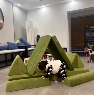 Nugget同款 儿童游戏沙发三角靠枕婴儿折叠地垫宝宝环保超厚午睡床