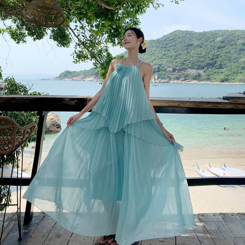 现货当日发！两件套超仙拍照裙子