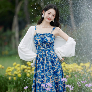 防晒披肩罩衫 薄款 冰丝吊带裙外搭开衫 气质百搭小坎肩上衣女夏新款