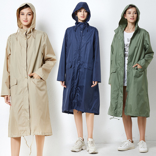 日韩新品雨衣女成人时尚连体雨披长款男防水风衣轻薄户外徒步外套