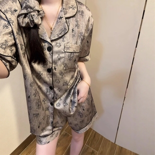 2025新款可爱HelloKitty睡衣女款春秋季冰丝长袖高级感夏天家居服