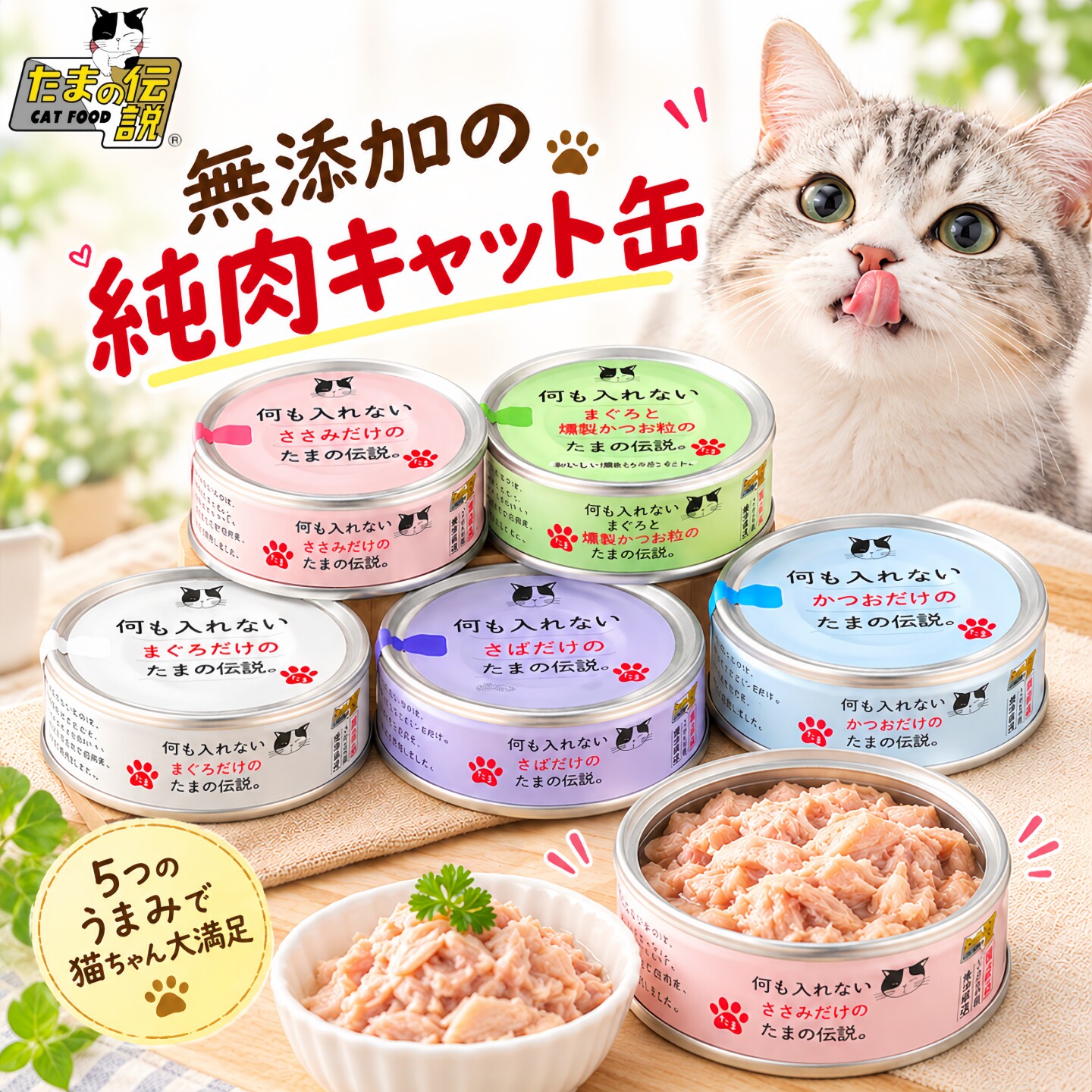 日本进口三洋的传说系列猫罐头金枪鱼鸡肉鲣鱼猫咪营养补水湿粮罐