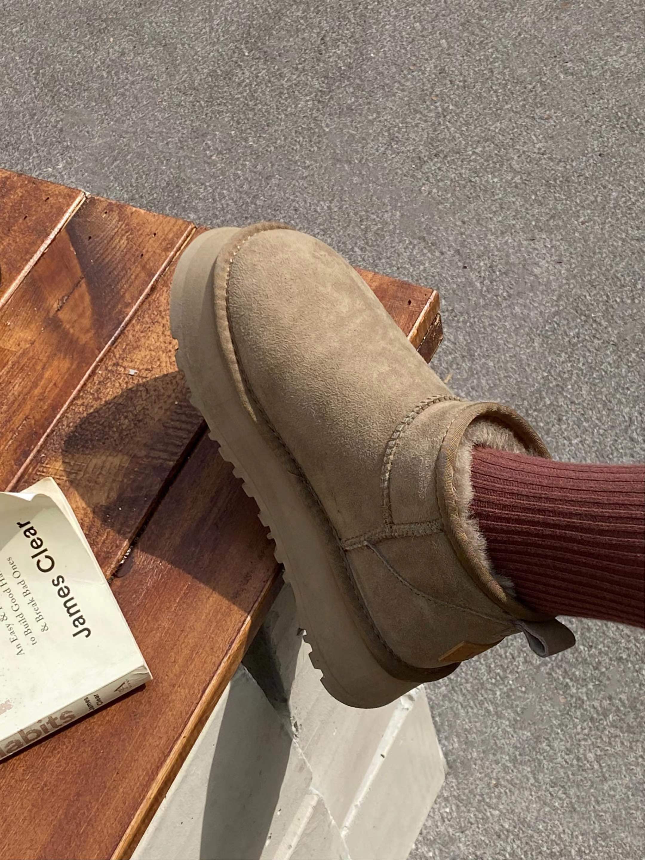 叶小欧厚底雪地靴冬季