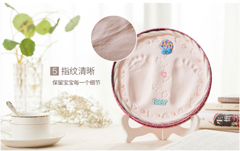 家庭版妈妈的爱周岁女孩宝宝手足印泥纪念小宝贝降临生日diy留念|ruв категории игрушка/коляска/головоломка/блоки/модель, Ребенок сувениры/характер продукта, руки следы - от Buy2taobao.com для оказания профессиональной услуги покупки агента Taobao