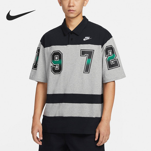 耐克正品 新款 Nike 秋季 FQ9582 男子翻领T恤印花透气休闲短袖 POLO衫