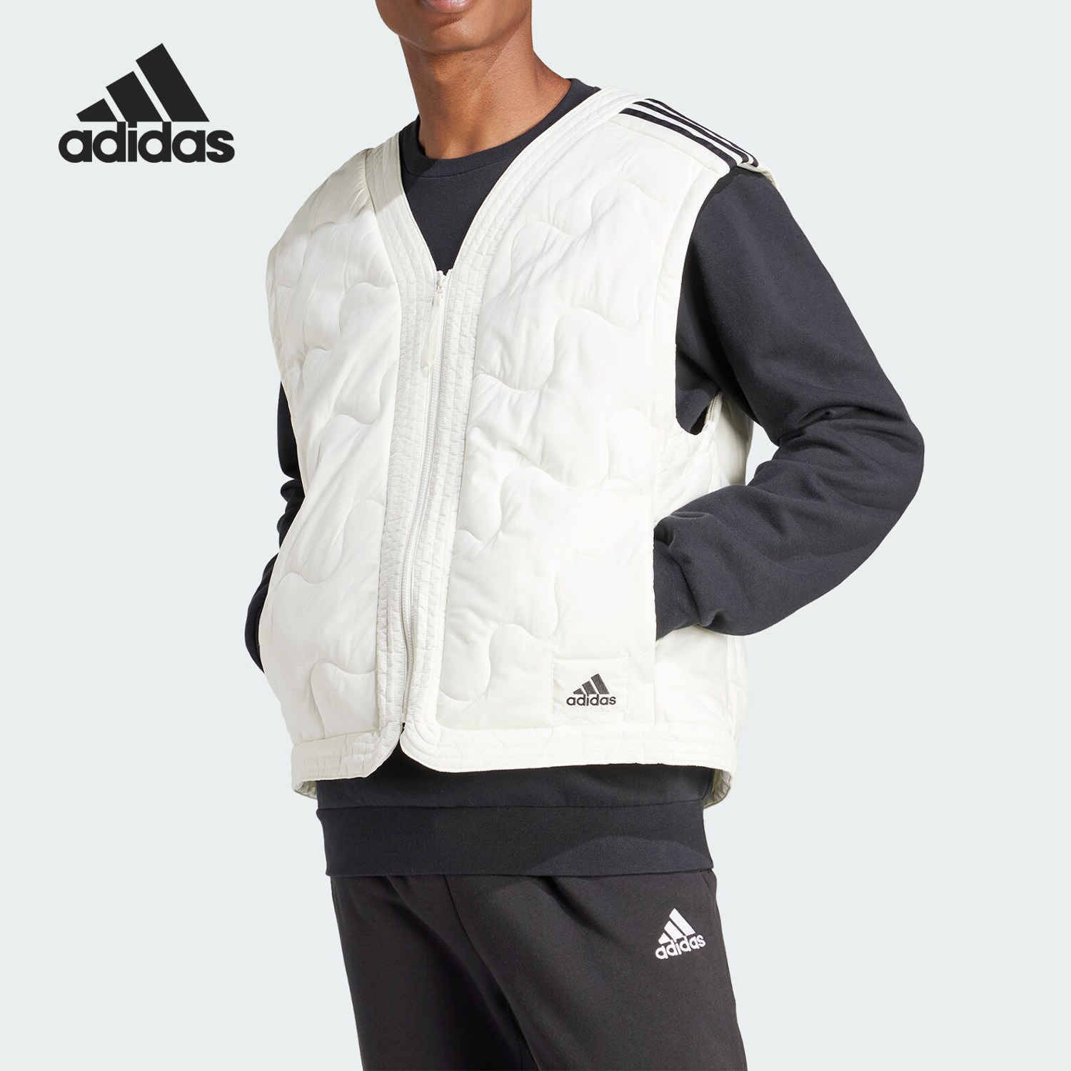 Adidas/阿迪达斯男士棉马甲