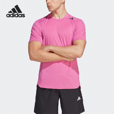 阿迪达斯男子运动短袖