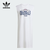 Adidas DRESS 26夏TANK 女士宽松背心连衣裙JG8055 阿迪达斯正品