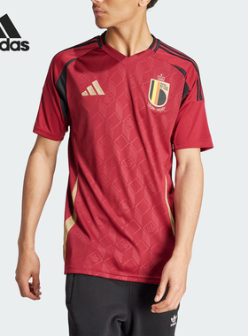 Adidas/阿迪达斯正品比利时队球迷版男士主场足球上衣IQ0769