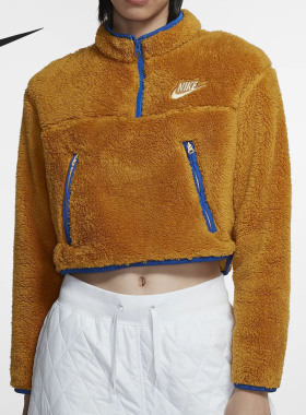 耐克女子正品26夏羊羔绒套头衫断码特卖CJ6283-727