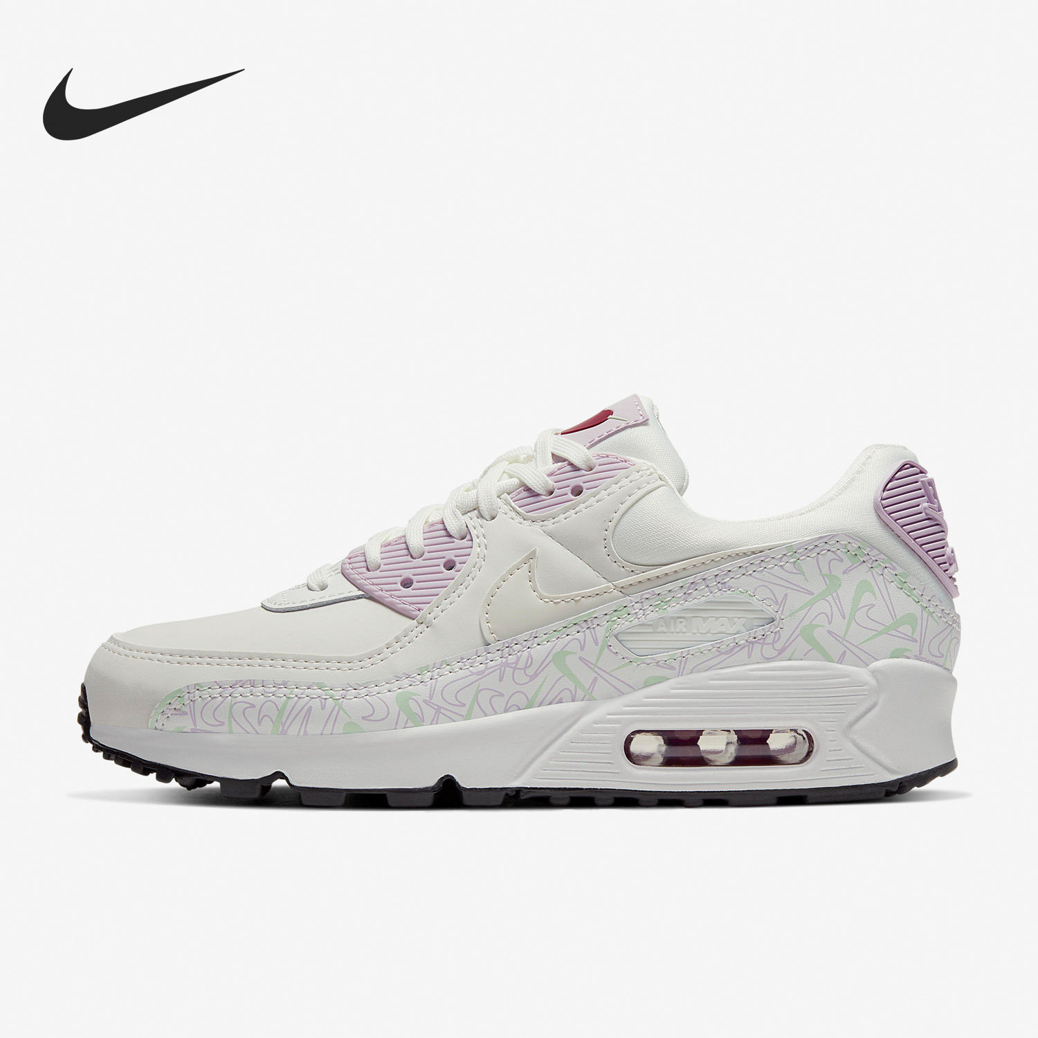 Nike/耐克正品26夏Air Max90女子透气运动气垫跑步鞋CI7395-100