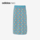 Adidas 26夏NEO女子休闲老花运动半身裙IA6906 阿迪达斯正品